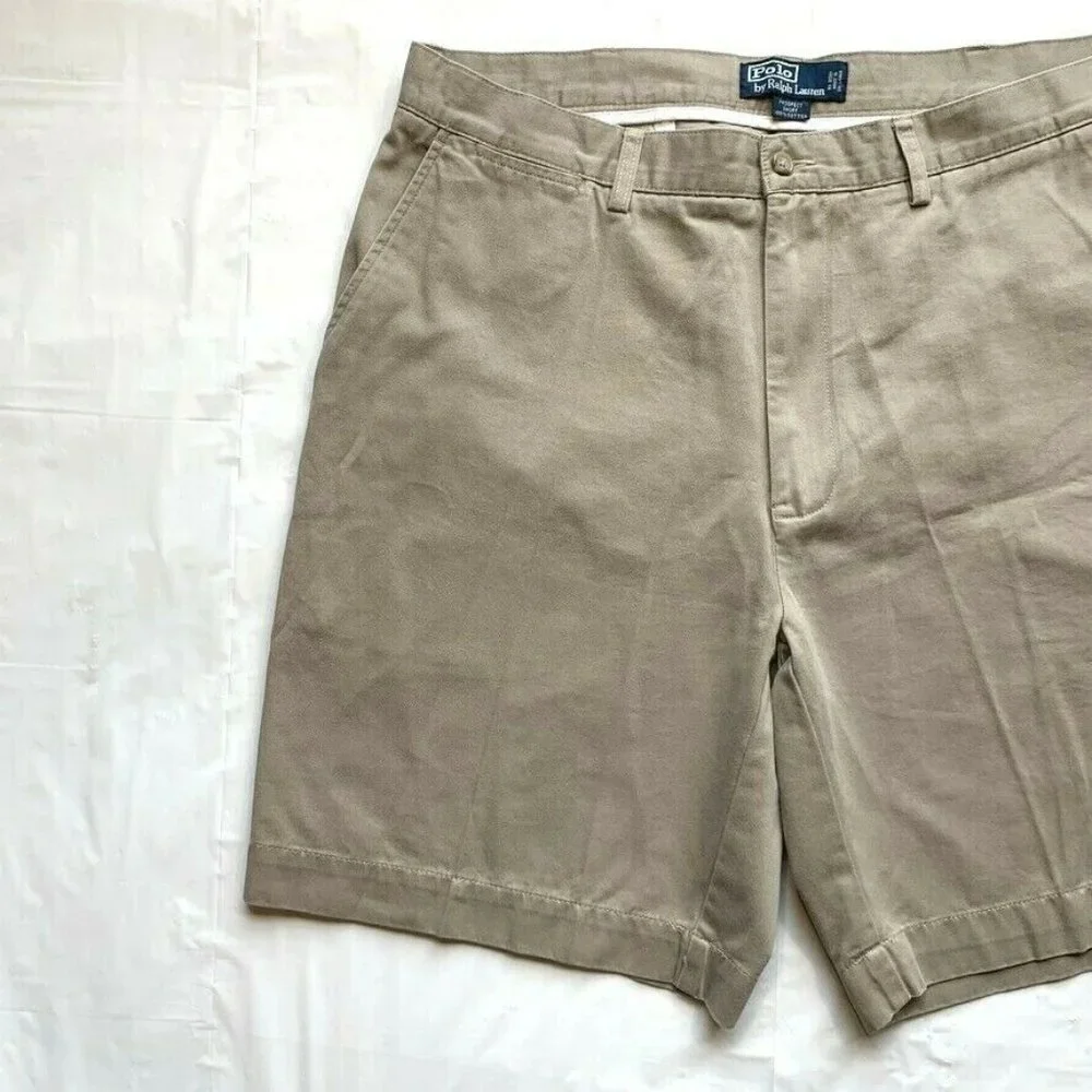 Polo Ralph Lauren Prospect Chino Shorts Men 38 Classic Khaki Summer Beach Hiking
